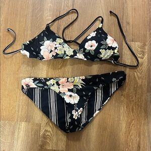 Billabong Reversible Floral or Stripes Bikini